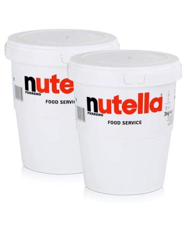 2 x 3 kg Jumbo Cup Nutella Ferrerro Spread XXL Nougat Cream Ferrero