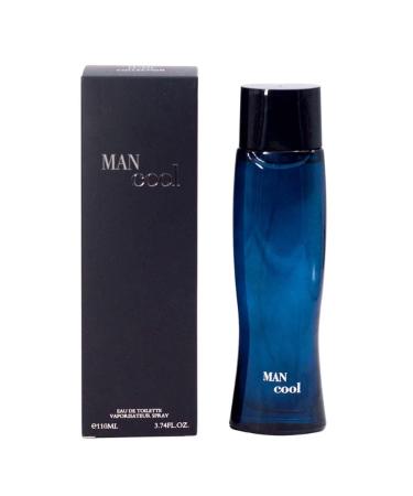 Man Cool Perfume 3.4 Fl Oz Eau De Parfum Vaporisateur Spray Long Lasting Oil France Lemon Bergamot Star Anise Guaiac Wood