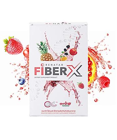 Renatar Fiber X Natural High Fiber Prebiotic Phytonutrient Colon Cleanse (3box x7 Sachets)