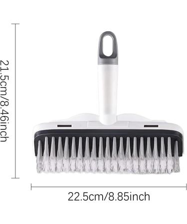 Fovolat Bathroom Squeegee Brush | 2-in-1 Bathroom Floor Scrubbing Scrape Brush Heavy-Duty Squeegee Brush for Enhanced Cleaning Efficiency for Deck Garage - Buy Online on GoSupps.com