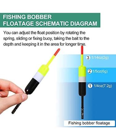 10-Piece Fishing Bobbers Set - Black and Yellow 2.4 Inch Crappie Bobbers for Spring Slip Fishing - Buy Online on GoSupps.com
