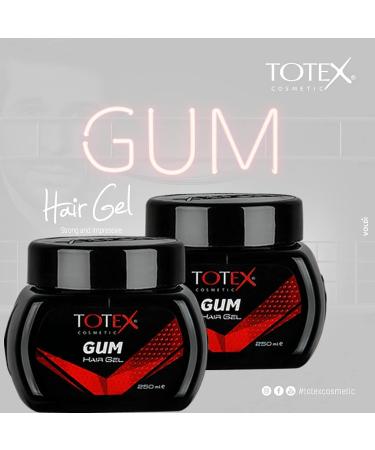 Totex Hair Styling Gum Gel - Ultra Strong Edge Control Red Hair Gel 250ml | International Shipping Available - Buy Online on GoSupps.com