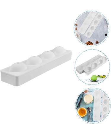 HOMSFOU Brownie Pan with Dividers Silicone Sphere Biscuit Molds Baking Round Dessert Molds Baking Silicone Molds Chocolate Dessert Silicone Cake Molds Bakery White Silica Gel Mousse Pie 3D - Buy Online on GoSupps.com