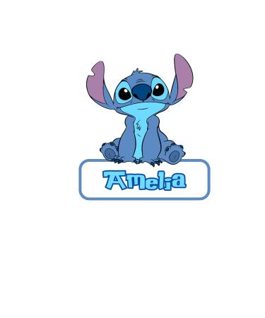 5" Edible Personalised stitch cake Toppers Cake decorations uncut wafer/icing - (icing paper)