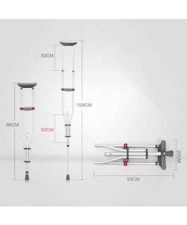 GagalU Crutches for Adults Underarm Crutches for Adjustable Crutch Collapsible Armpit Elderly Handicapped Non Slip Telescopic Walking Stick Walker - A Pair for Adults and Teenag - Buy Online on GoSupps.com