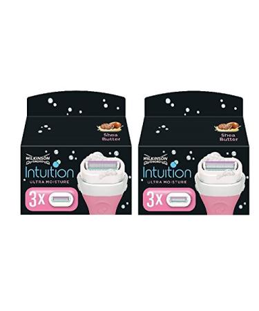 2 x Wilkinson Sword Intuition Revitalising Care "Pomegranate" blades 2 x 3 pieces