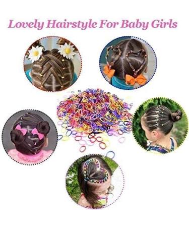 MORGLES 1000 PCS Mini Rubber Bands for Kids - Small Elastic Hair Bands in Multi-colored - Buy Online on GoSupps.com