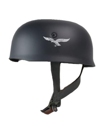 SYLPHID WW2 M38 Helmet, World War Supply German Paratrooper Fallschirmjager Helmet Black