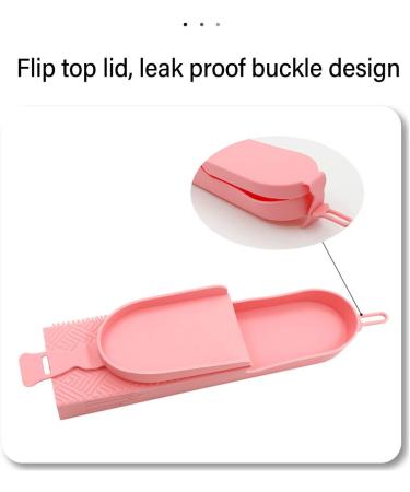 Soft Silicone Makeup Brush Bag - Travel-Friendly Case with Side Cleaner | Large Capacity & Dust Proof - Buy Online on GoSupps.com