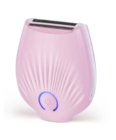 Electric Razor for Women Zeerkeer Lady Shaver Rechargeable & Waterproof Women Shaver Hair Removal Trimmer Use Wet or Dry (Pink)