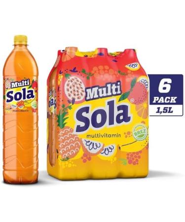  SORINA Sola Multivitamin Juice 1.5L Prime Drink Pack of 6 Fresh Multivitamin Juices to Refresh Fresh with Real Taste Squeezed Flavored and Real Ingredients Juice - Buy Online on GoSupps.com