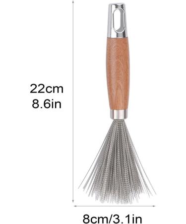 Stainless Steel Pot Brush Stainless Steel Heavy Duty Dish Brush Pot Scrubber Efficient Rust-Proof Kitchen Cleaning Long-Lasting Cookware Brush for Pans & Dish - Buy Online on GoSupps.com