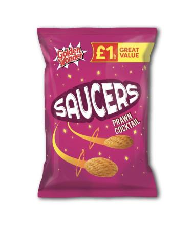 Golden Wonder Saucers Prawn Cocktail 40g - Box of 18 Bags