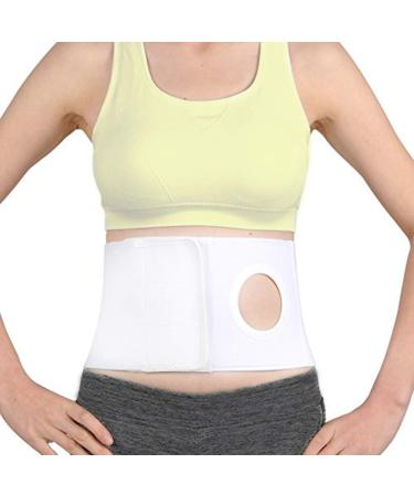Men Or Women Medical Ostomy Belt Ostomy Hernia Support Belt Abdominal Stoma Binder Brace Abdomen Band Stoma Support (Hole 3.14") for Colostomy Patients to Prevent Parastomal Hernia Stoma Opening (L) Large (Pack of 1)