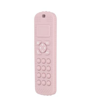 Portable Baby Teething Toy - Remote Control Shaped Massage - Pink - Travel Friendly - Buy Online on GoSupps.com