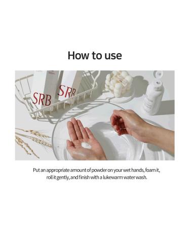 SRB Stabilized Rice Bran Enzyme Powder Wash | Exfoliating Face Wash for Sensitive & Acne Skin | Hydrating Collagen Rice Cleansing Powder (2.46oz) - International Shipping Available - Buy Online on GoSupps.com