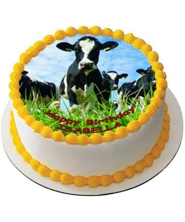 COW 7.5 PREMIUM Edible ICING Cake Topper DECORATION FARM ANIMAL D1 - Buy Online on GoSupps.com