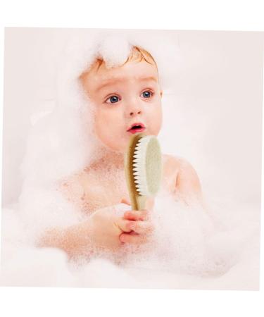 SECFOU Baby Hair Brush Set - Soft Wood Bristles for Newborns and Toddlers - Buy Online on GoSupps.com