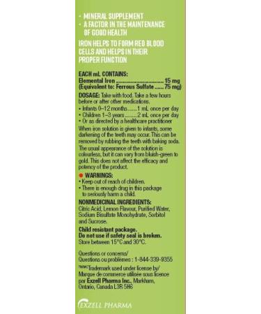 Pedia Fer Iron Supplement 15mg/ ml - Buy Online on GoSupps.com