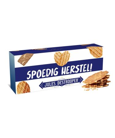 Vandeca Jules Destrooper fine butter patties - "Spoedig herstel!/Get well!" - Belgian biscuits - biscuit gift - 2 boxes - 100g x 2