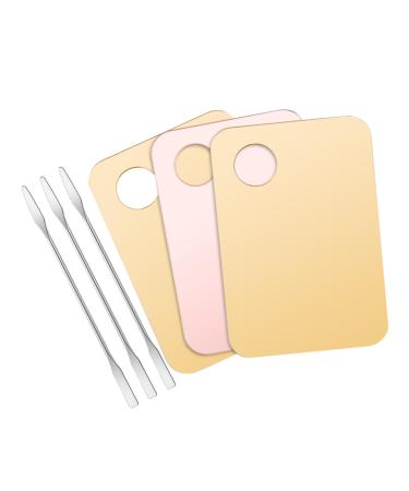 Didiseaon 3 Sets Makeup Palette Tools Cosmetic Mixing Tool Makeup Tool Makeup Plate for Foundation Blending Tray Blending Plate Makeup Cosmetic Plate Liquid Foundation Drawing Board Acrylic