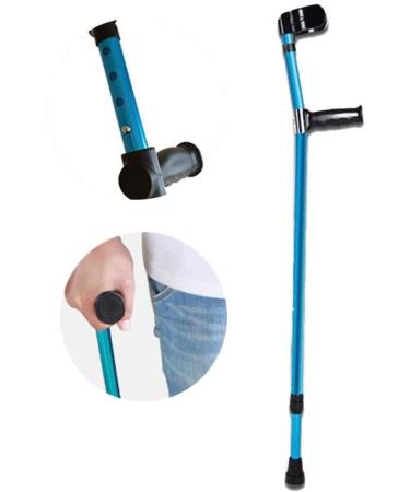 PSMPENG LRVTREC Forearm Crutches Adjustable Crutches Walking Sticks Elbow Crutches Comfortable Handle Pads Adjustable Covers Comfortable for Adults Kids Women Men Care Lightweight Arm Crutch