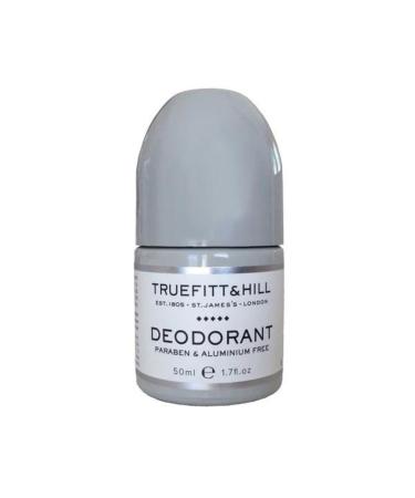 Truefitt & Hill Gentleman's Deodorant - Aluminum and Paraben Free Roll on Applicator Technology for Even Application and Odor Elimination - 1.7 oz.