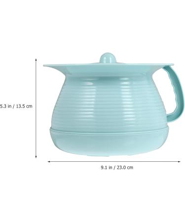 Portable Unisex Toilet Urine Pot with Lid Handle - Camping and Travel Urinal Pee Bucket for Car Emergency - Blue Chamber Pot - Buy Online on GoSupps.com