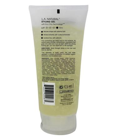 Giovanni Styling Gel L.A. Natural 6.8 Fl Oz | Best International Shipping for Hair Care - Buy Online on GoSupps.com