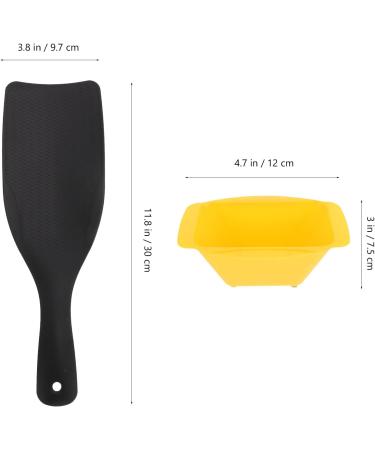 Beaupretty 1 Set Hair Coloring Tools Dying Paddle Hair Color Board Hair Dyeing Bowl Hair Dye Coloring Kit Hair Dye Mixing Bowl Hairstylist Accessories Barber High Gloss Board Highlight Abs Yellow - Buy Online on GoSupps.com