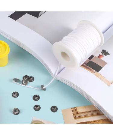 200ft 24 Ply Braided Cotton Candle Wicks Roll with 100 Metal Tabs - DIY Candle Making Kit - Buy Online on GoSupps.com