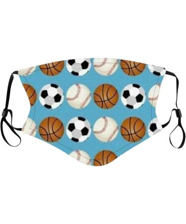 5pcs Children Ball Cute Cartoon Pattern Washable Reusable Adjustable Comfortable Elastic Earloop Face_Mask - Buy Online on GoSupps.com