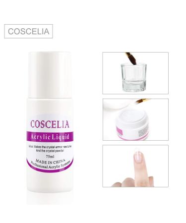 COSCELIA Acrylic Nail Kit: 36 Glitter Colors Powder, Liquid Monomer Set, Nail Brushes, Tips, Rhinestones, Manicure Tools - Acrylic Nail Starter Set - Buy Online on GoSupps.com