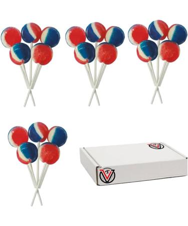VIMIX 20 x Dobsons Wrapped Great British Mix Mega Lollies Blue White - Buy Online on GoSupps.com