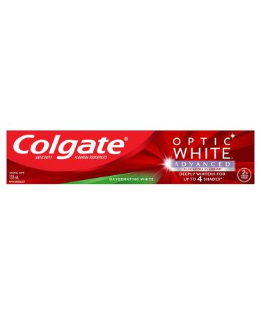 Colgate Optic White Advanced Teeth Whitening Toothpaste Oxygenating White 133 ml (Pack of 1) Oxygenating White 133 ml (Pack of 1)