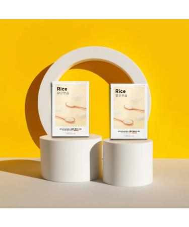 Missha Airy Fit Sheet Mask (Rice) - Hydrating & Brightening 19ml | International Shipping Available - Buy Online on GoSupps.com