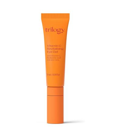 Trilogy Vitamin C Eye Gel 0.34 Fl Oz - Hyaluronic Acid & Aloe Vera - Refresh, Hydrate & Brighten Skin - Reduce Puffiness & Dark Circles - Buy Online on GoSupps.com