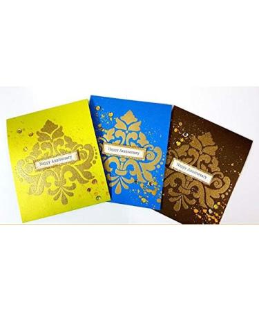 CrafTreat Damask Stencils Set - 2 Pcs - 6x6 Inches Each - Reusable Stencils for Painting on Various Surfaces - DIY Art and Craft Stencils - Buy Online on GoSupps.com