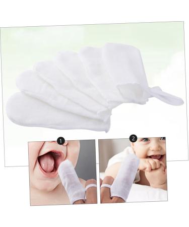 Shop Minkissy 18-Piece Baby Toothbrush Set | Gentle Gauze Fingerlings for 12+ Months | Effective Milk Stain Cleaning - Buy Online on GoSupps.com