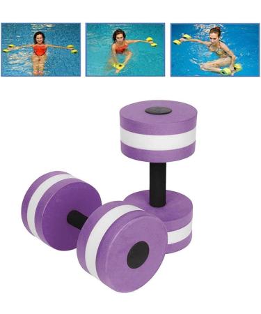 2PCS Water Aerobic Foam Dumbbells Set for Aqua Fitness - Purple - Buy Online on GoSupps.com