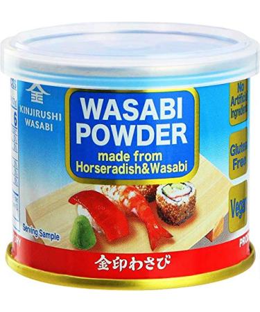 Kinjirushi Wasabi Powder - 0.88 oz (25g)/Gluten Free, Vegan, No artificial ingredients/Spicy 0.88 Ounce (Pack of 1)