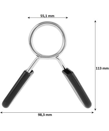 Quick Closure Dumbbell Set (2) - 50mm Spring Clamps for Barbell & Dumbbell | Adjustable Weight System - Buy Online on GoSupps.com