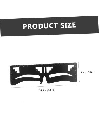 Mikinona 2pcs Eyebrow Ruler Microblading Ruler Stencil Mini Eyebrow Drawing Ruler Designer Eyebrow Trimming - Buy Online on GoSupps.com