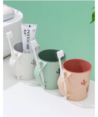 Awhale 2pcs Large Capacity 360ML Bathroom Mouthwash Cup Set in Green & Grey - Buy Online on GoSupps.com