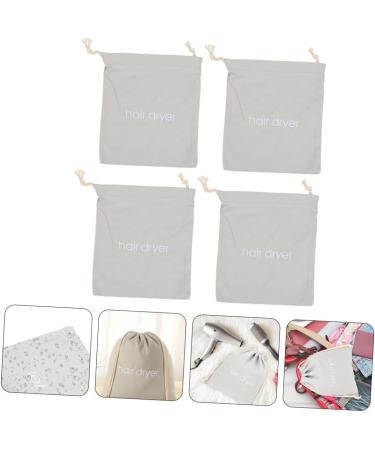 Baluue 16 Pcs Hair Dryer Storage Bag Storage Bags Hotel Drawstring Bag Portable Wash Bag Fabric Light Grey - Buy Online on GoSupps.com
