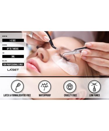 Eyelash Extension Glue for Volume and Individual Eyelashes Eyelash Glue Lash Adhesive Extra Strong Eyelashes Glue Individual Lash Glue 6-7 Weeks Retention 1 sec drying - Buy Online on GoSupps.com