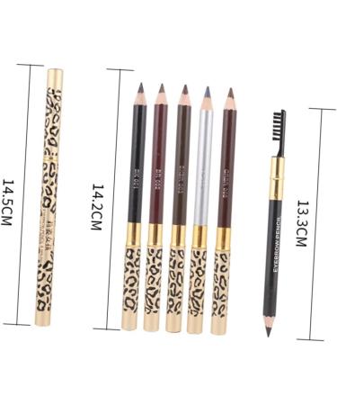 FOMIYES 6 Pcs Pencil Sharpener Long Lasting Eyebrow Pencil Eyebrow Pencil Brush Gel Water Proof Women's Set 1 count (Pack of 1) Picture 2x3pcs - Buy Online on GoSupps.com