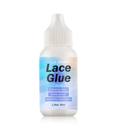 Lace Wig Glue Wig Adhesive Hair Bonding Glue Fast Acting Wig Glue Lace Front Strong Hold Invisible Bonding Adhesive Hair Glue for Wigs Waterproof Latex-Free and Oil-Resistant (38ml) Wig Glue 02