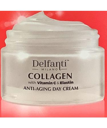 Delfanti-Milano Anti-Aging Day Cream - Collagen Vitamin C & Elastin Moisturizer for Face and Neck | Sculpting & Lifting | Made in Italy - Buy Online on GoSupps.com