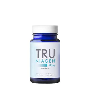 TRU NIAGEN 100mg Introductory NAD Boosting Supplement Patented Nicotinamide Riboside NR - Find the Serving Size That Works Best for You - More Efficient Than NMN Supplement  Niacinamide - 30ct100mg